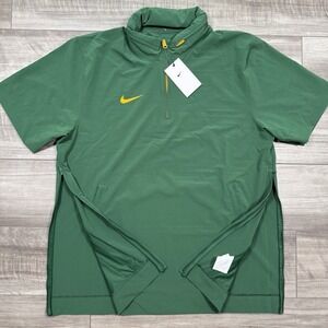 Nike 1/4 Zip Windbreaker Jacket Sideline Coach FJ9548 Green Men's Size Large NEW